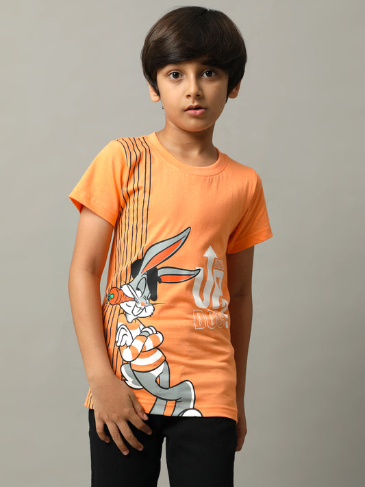 BOYS PRINTED COTTON T-SHIRT