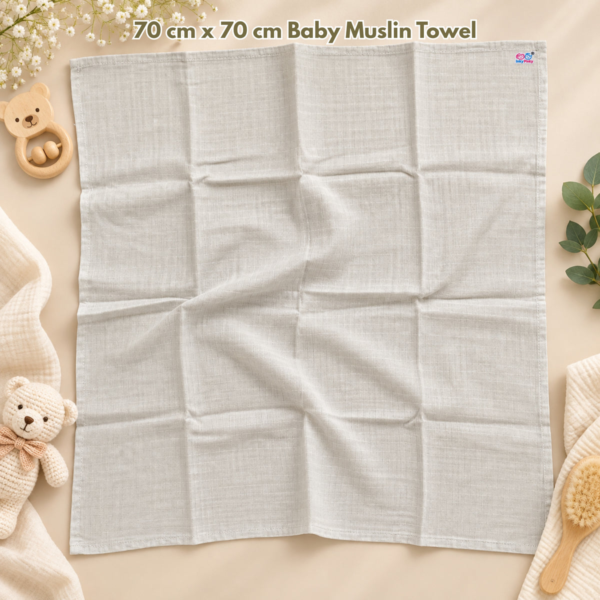 Baby Muslin Cotton Towel 70 cm x 70 cm IP47