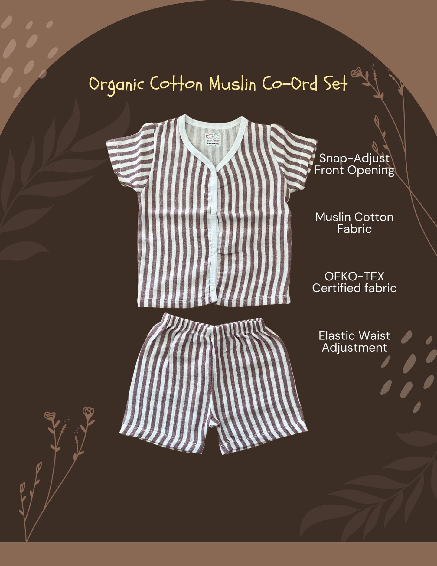 Organic Cotton Unisex Muslin Co-Ord Premium Cotton