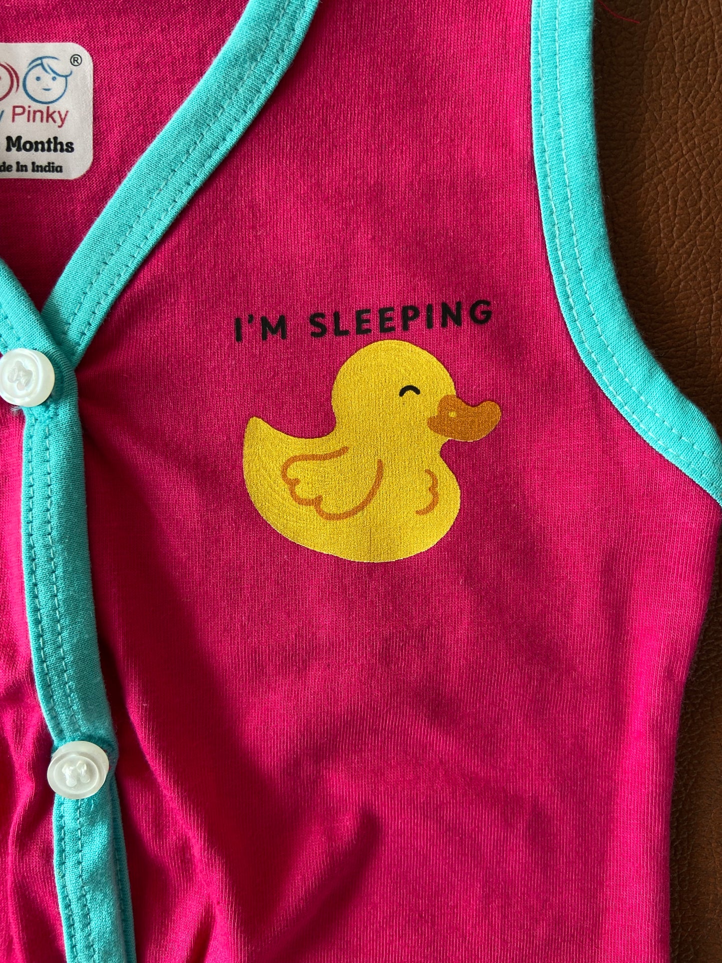 Cotton Printed Sleeveless Jhabla & Shorts Set - IP16