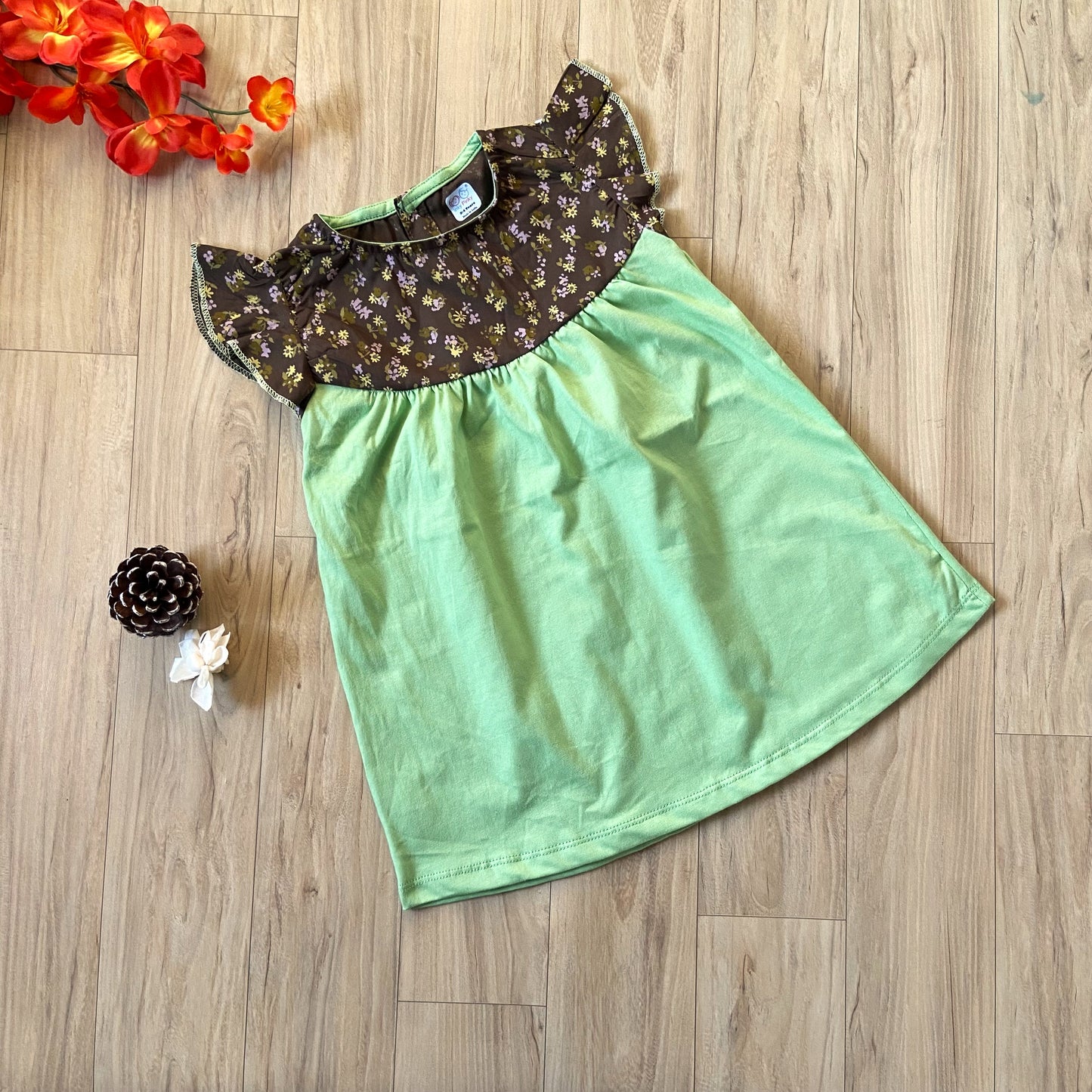 Girls Cotton Trendy Frill Sleeve Frock