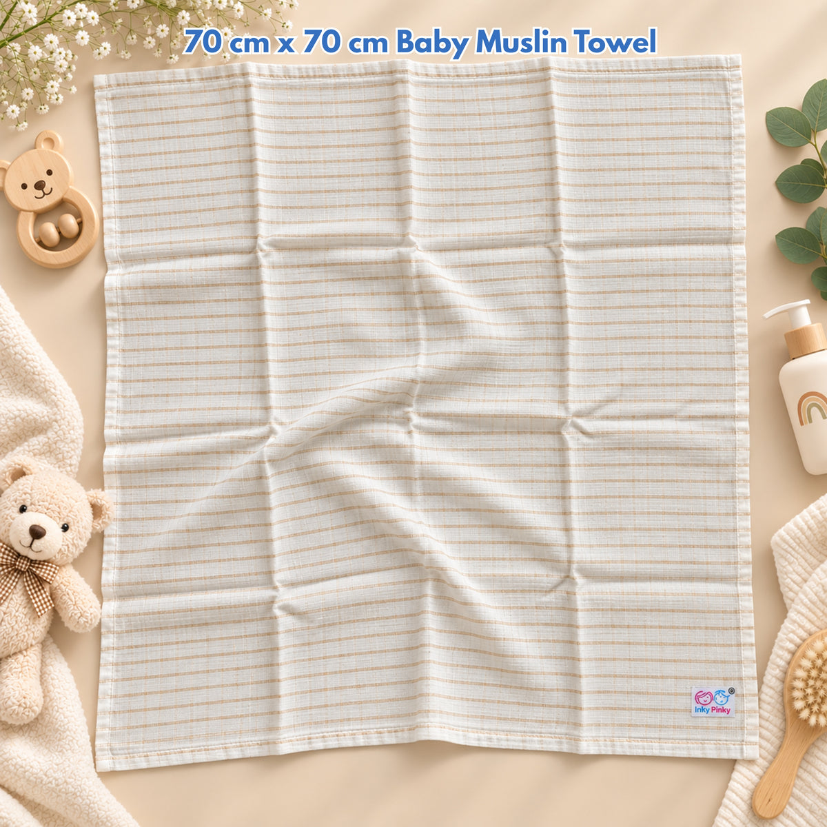 Baby Muslin Cotton Towel 70 cm x 70 cm IP47
