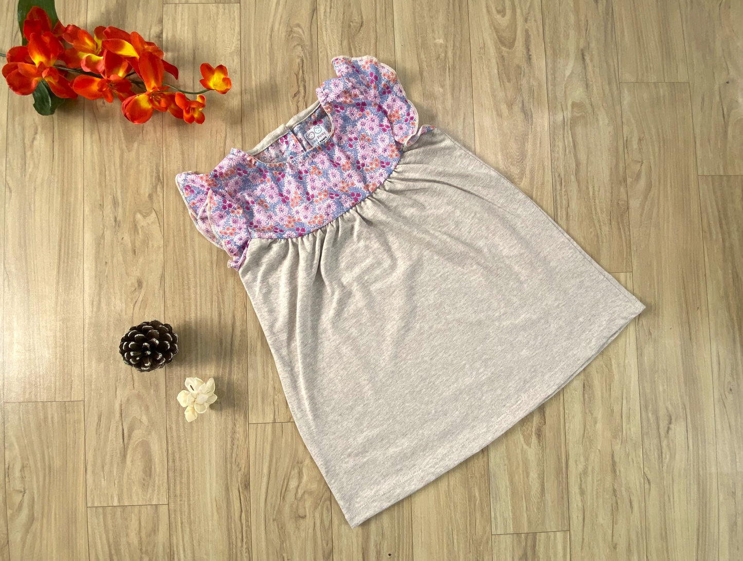 Girls Cotton Trendy Frill Sleeve Frock