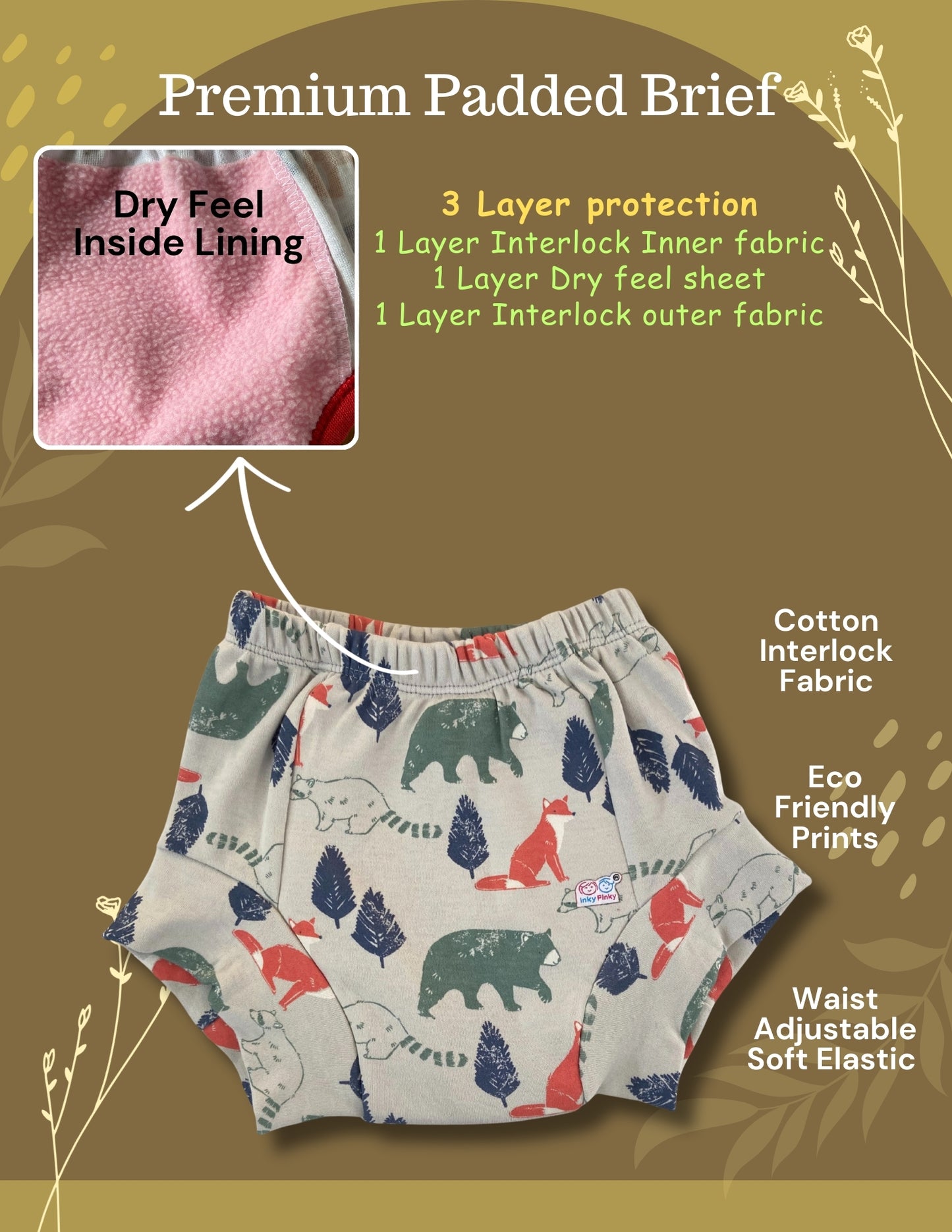 Unisex Padded Brief / Underwear IP25