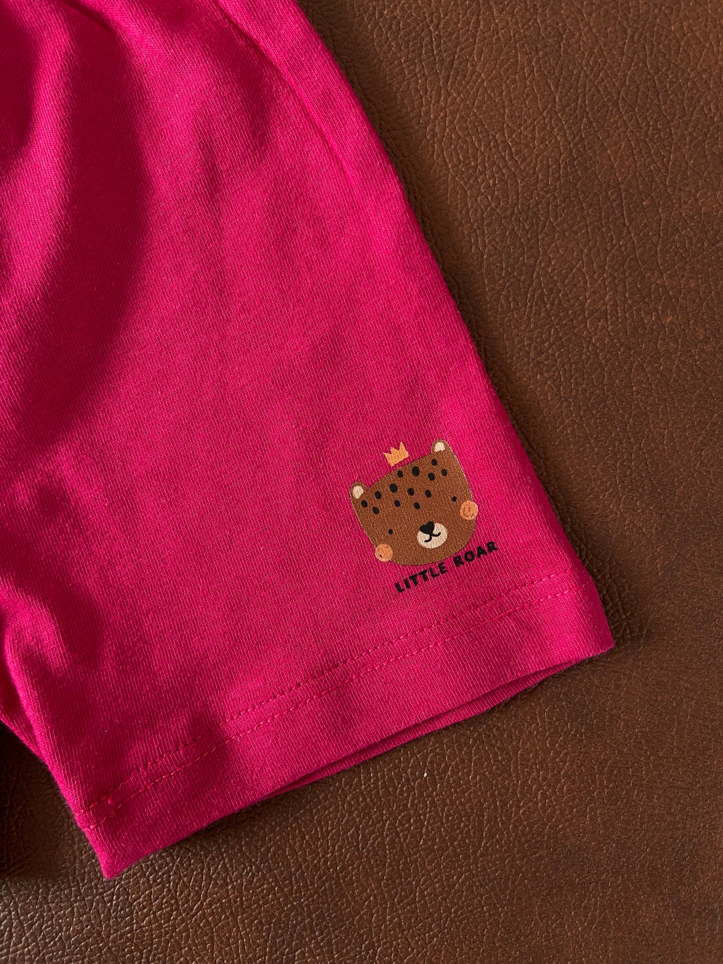 Cotton Printed Sleeveless Jhabla & Shorts Set - IP16