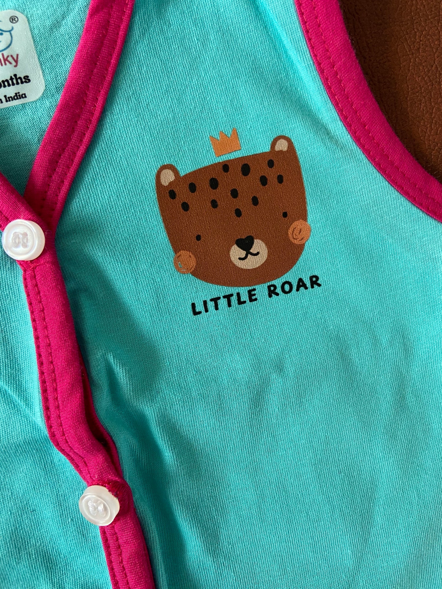 Cotton Printed Sleeveless Jhabla & Shorts Set - IP16