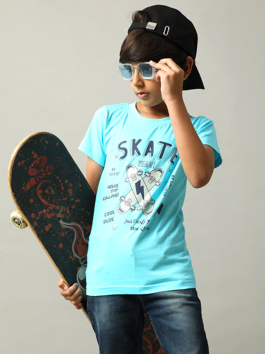 BOYS PRINTED COTTON T-SHIRT