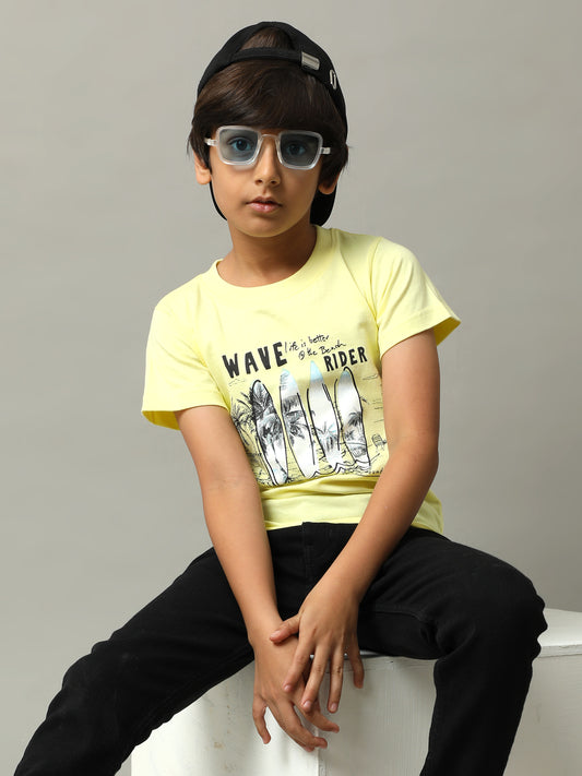 BOYS PRINTED COTTON T-SHIRT
