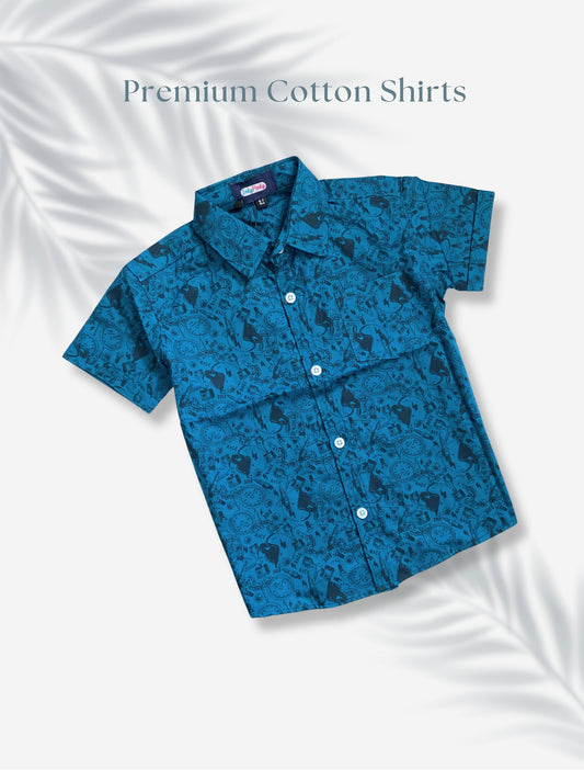 Premium Kids Cotton Printed Shirts