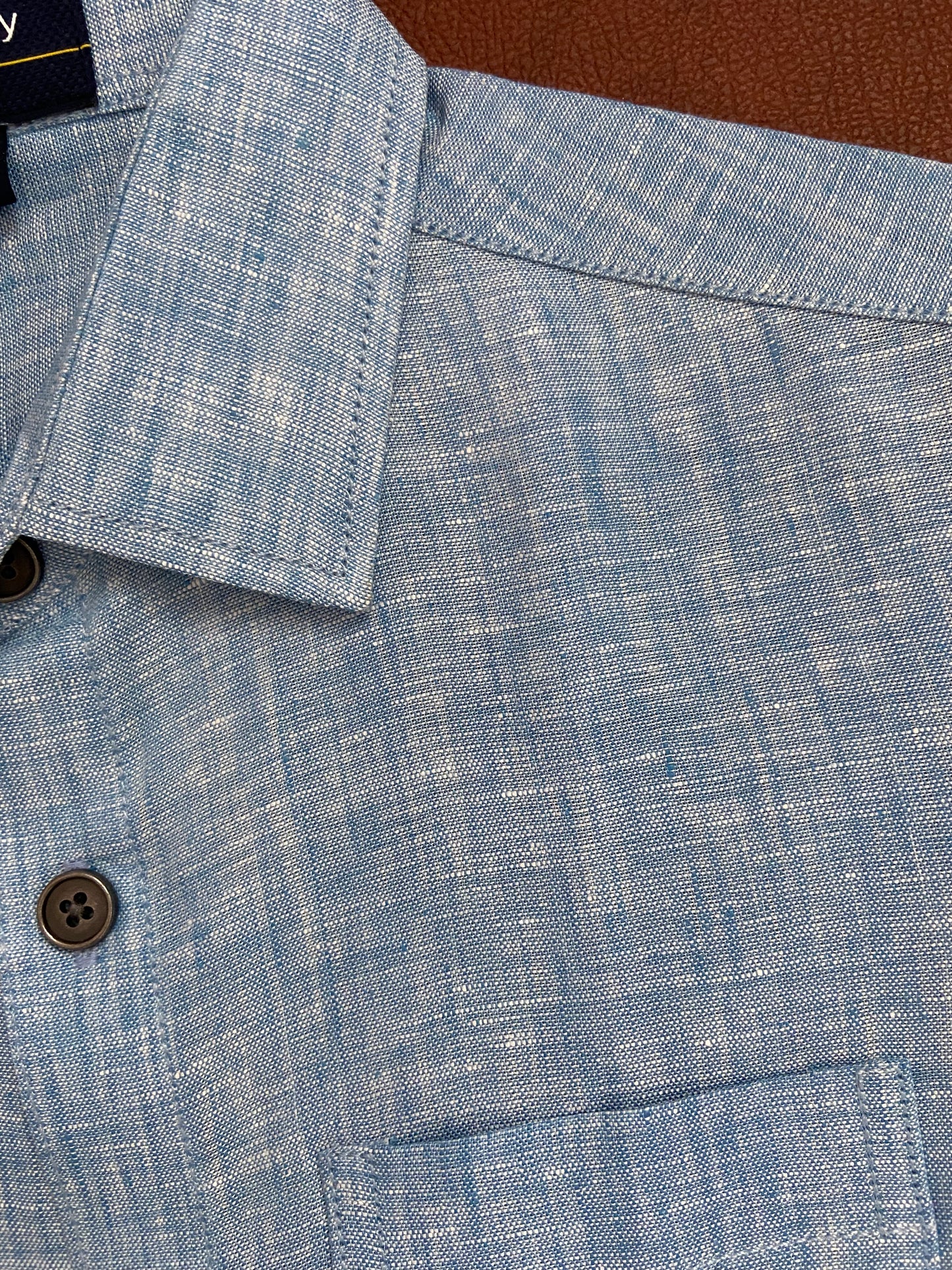 Unisex Kids Linen Cotton Half Sleeve Woven Shirt IP15