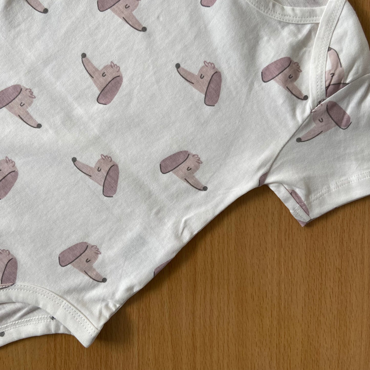 Organic Cotton Unisex Infant Romper with Cute Prints – Half Sleeve IP14