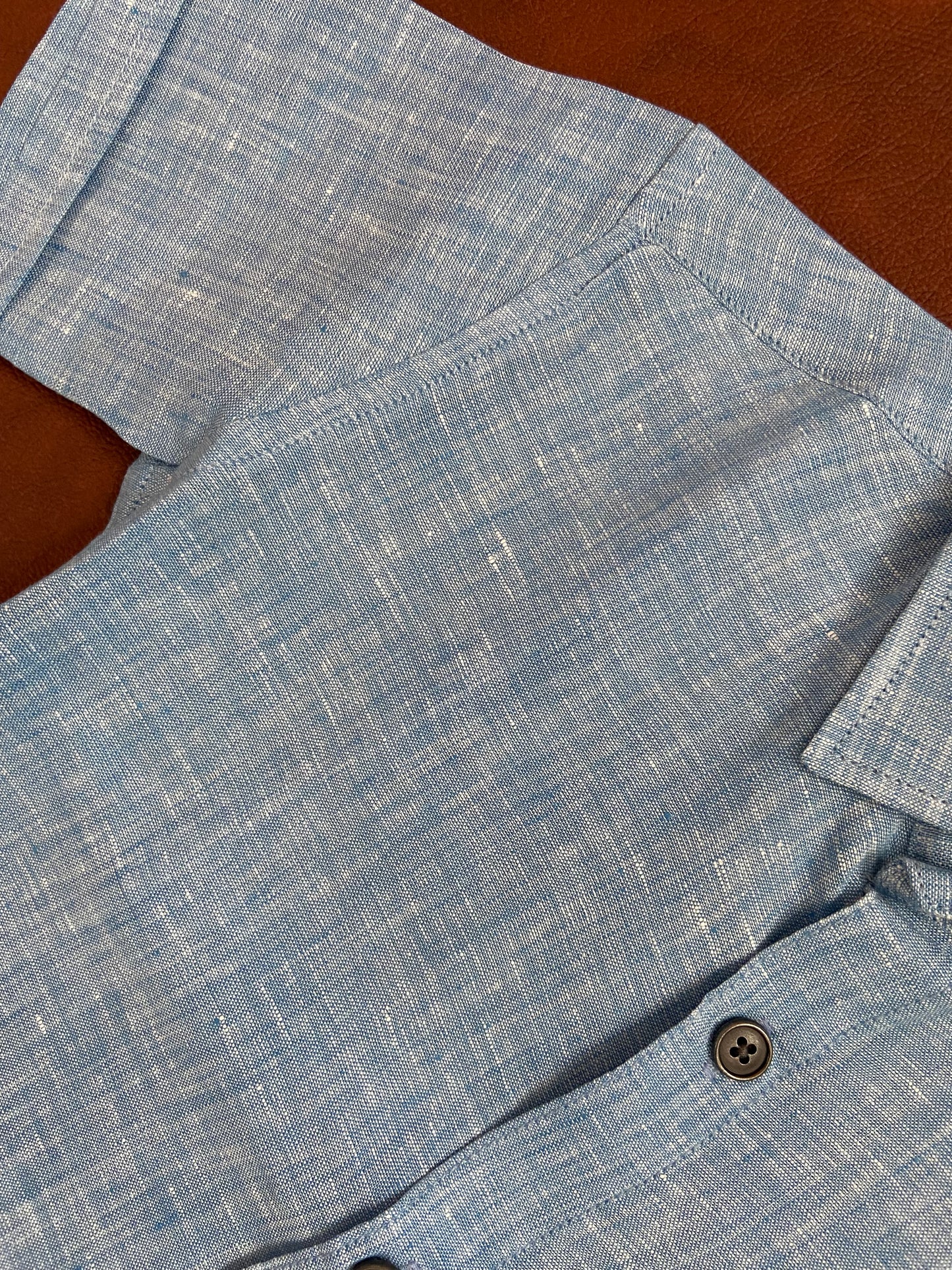 Unisex Kids Linen Cotton Half Sleeve Woven Shirt IP15