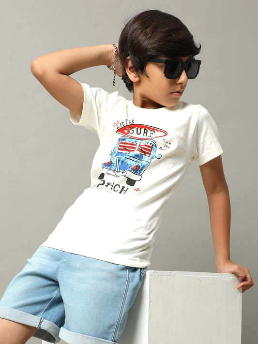 BOYS PRINTED COTTON T-SHIRT
