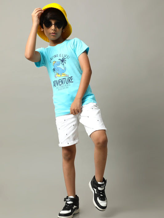 BOYS PRINTED COTTON T-SHIRT