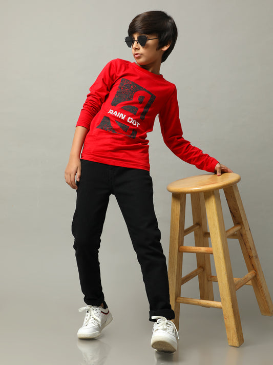 BOYS PRINTED COTTON T-SHIRT