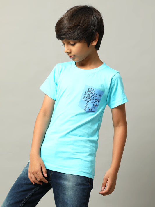 BOYS PRINTED COTTON T-SHIRT