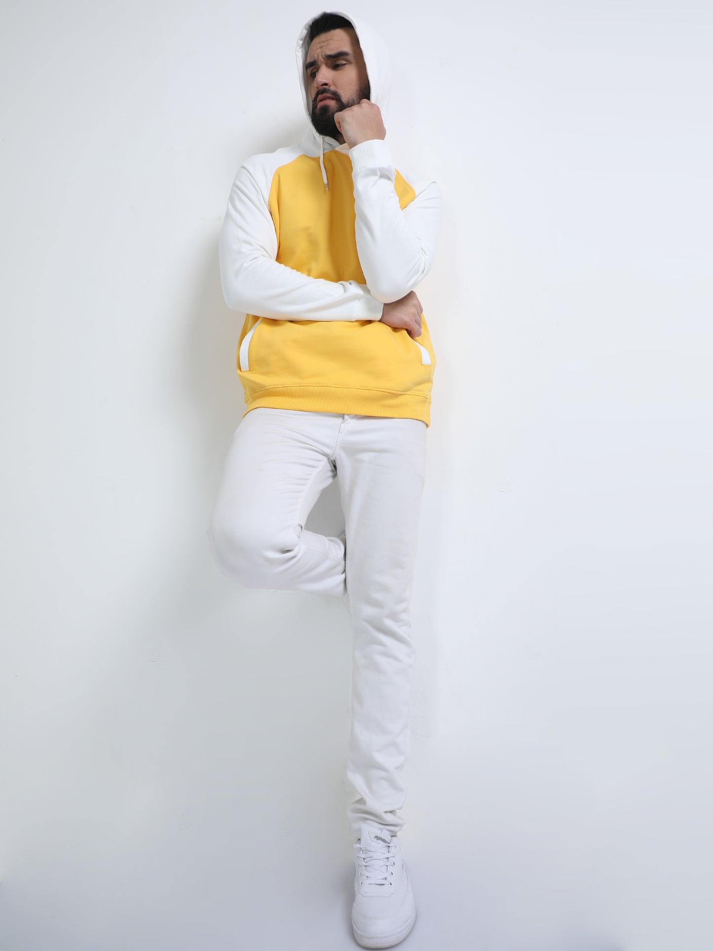 HOODED PULL OVER SWEATSHIRT