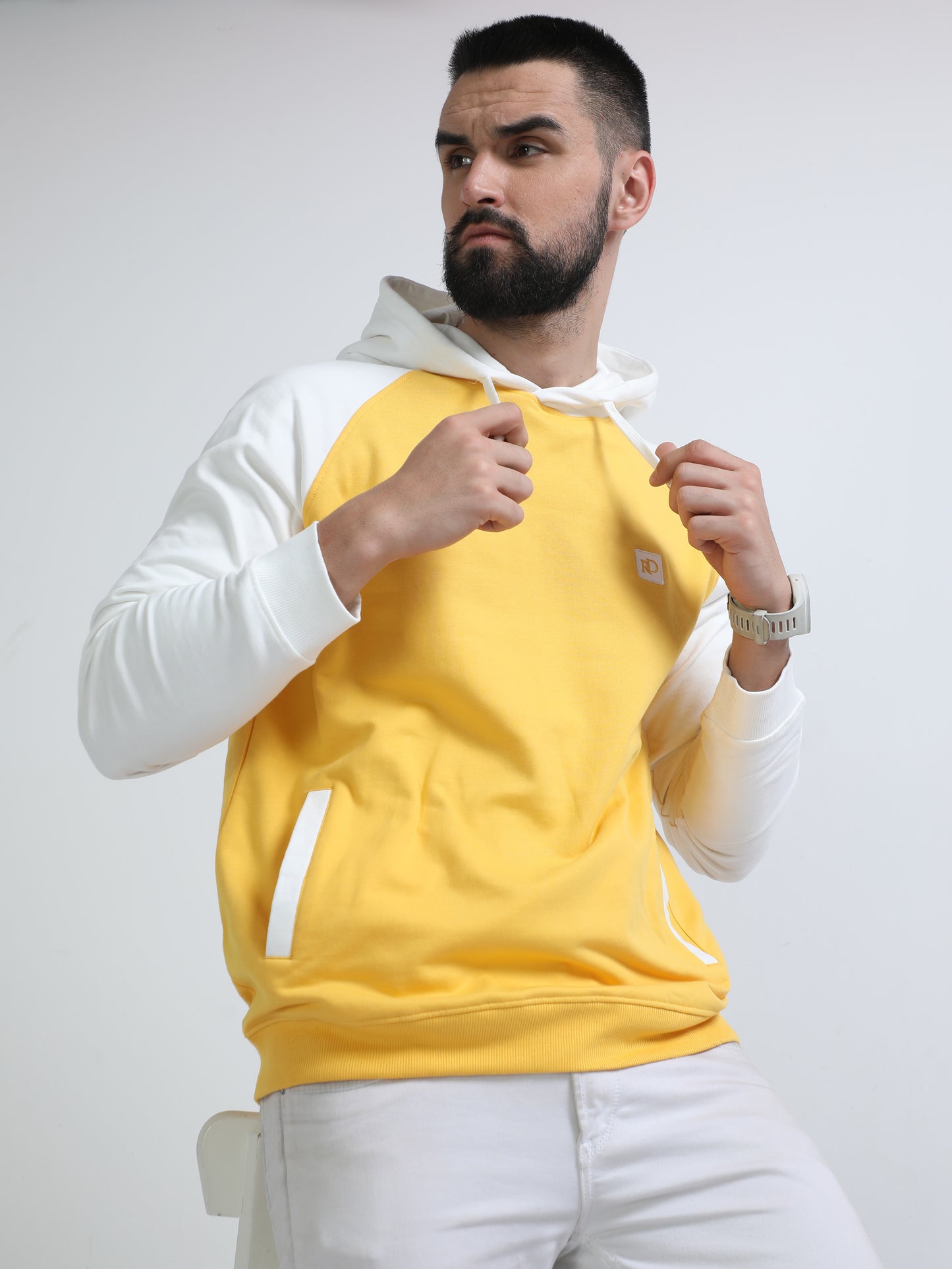 HOODED PULL OVER SWEATSHIRT