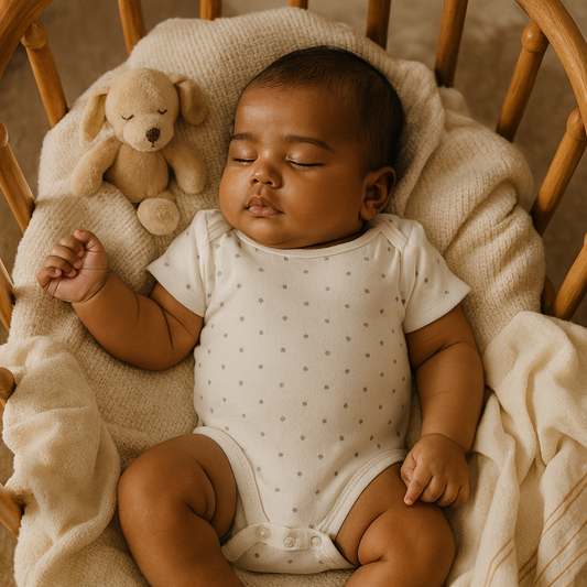 Organic Cotton Unisex Infant Romper with Cute Prints – Half Sleeve IP14