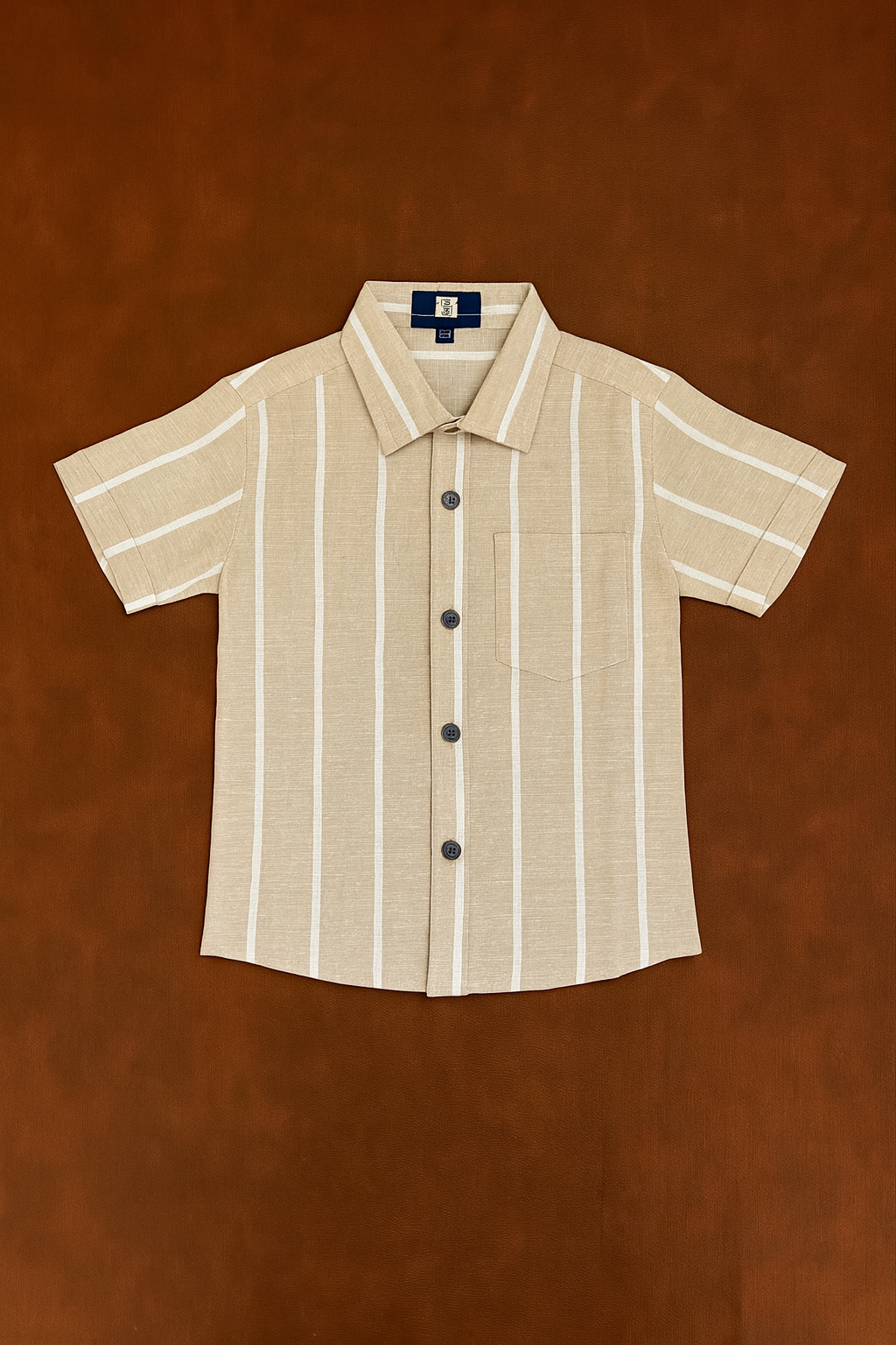 Unisex Kids Cotton Half Sleeve Woven Shirt IP15