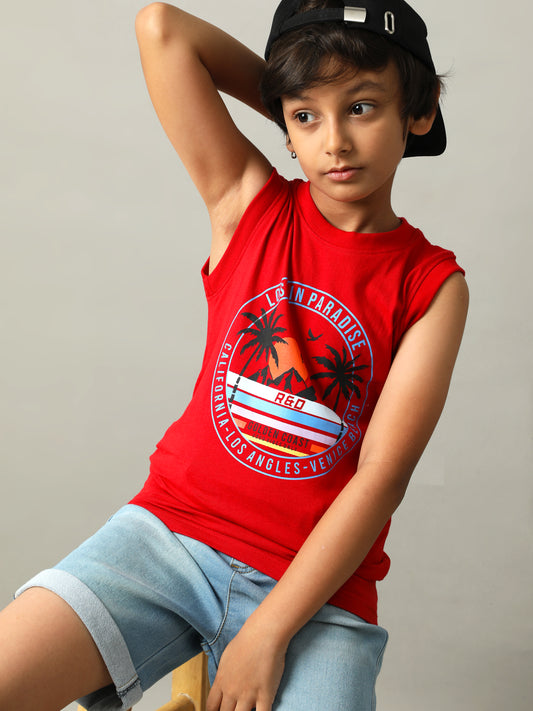 BOYS PRINTED COTTON T-SHIRT