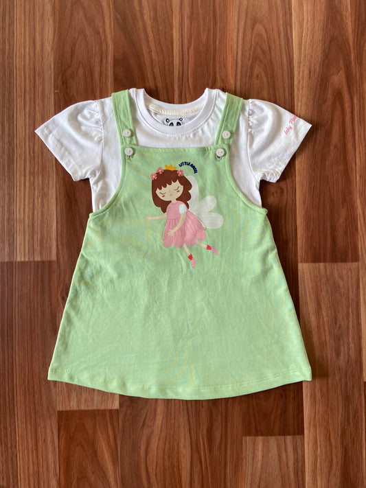 Girl Dress with T-Shirt Set