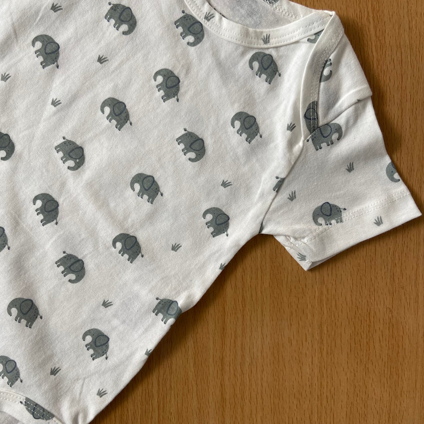 Organic Cotton Unisex Infant Romper with Cute Prints – Half Sleeve IP14