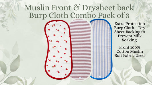 Burp Cloth Combo 3 Pcs Pack IP17