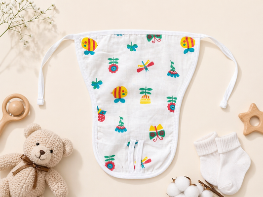 Organic Cotton Muslin 2 Layered Unisex Nappies