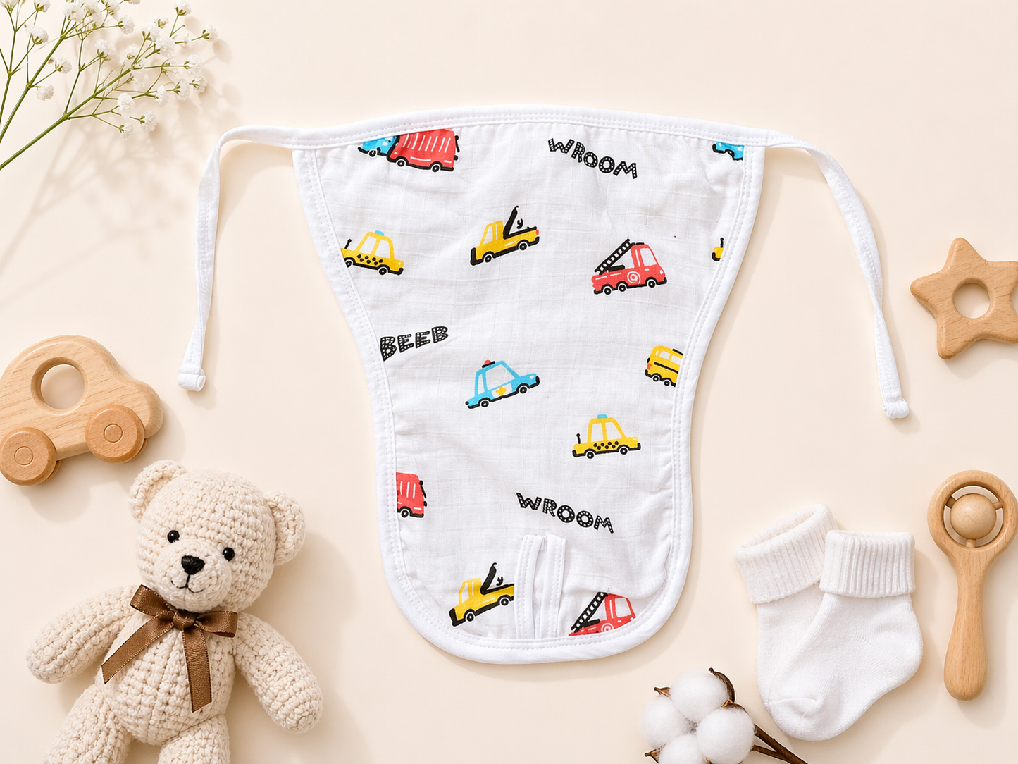 Organic Cotton Muslin 2 Layered Unisex Nappies IP28