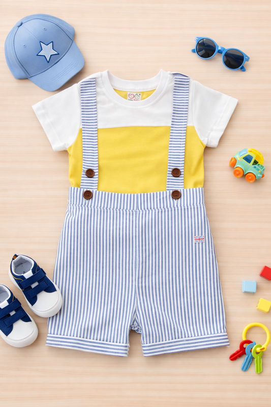 Unisex Dungaree with T shirt set IP27