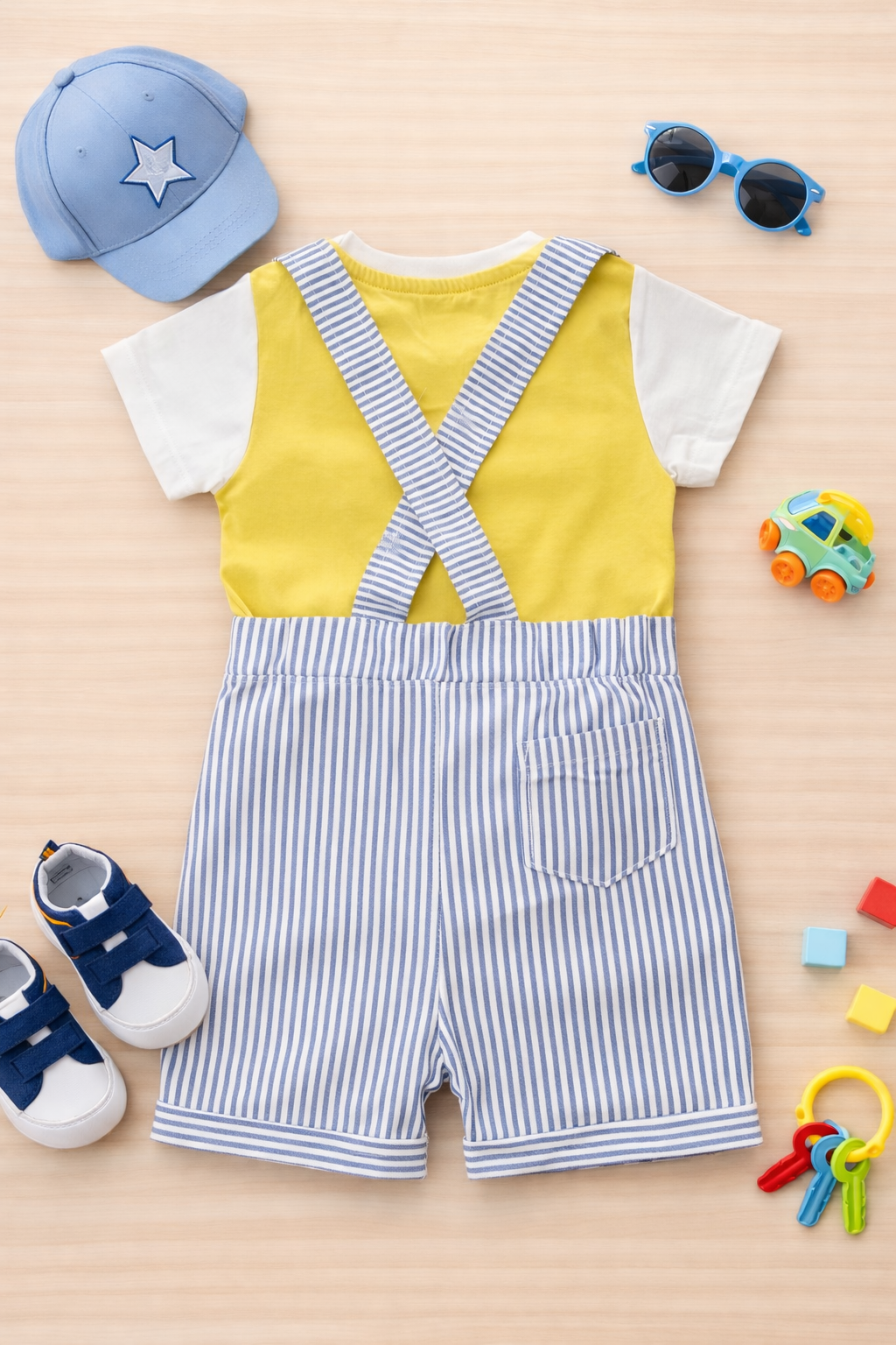 Unisex Dungaree with T shirt set IP27