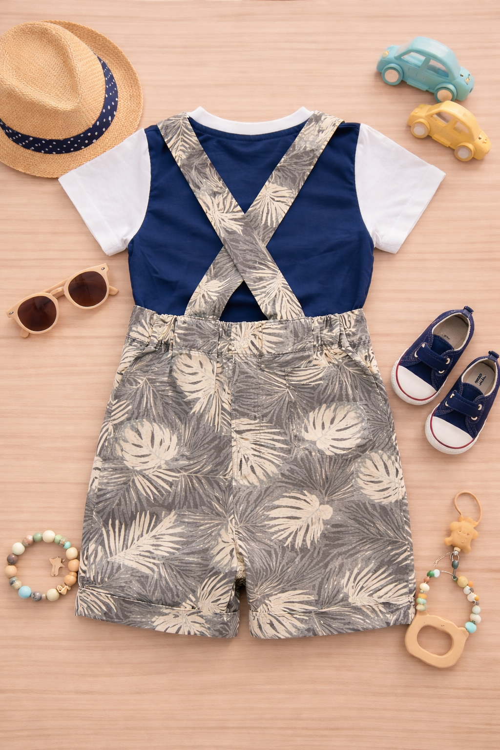 Unisex Dungaree with T shirt set IP27