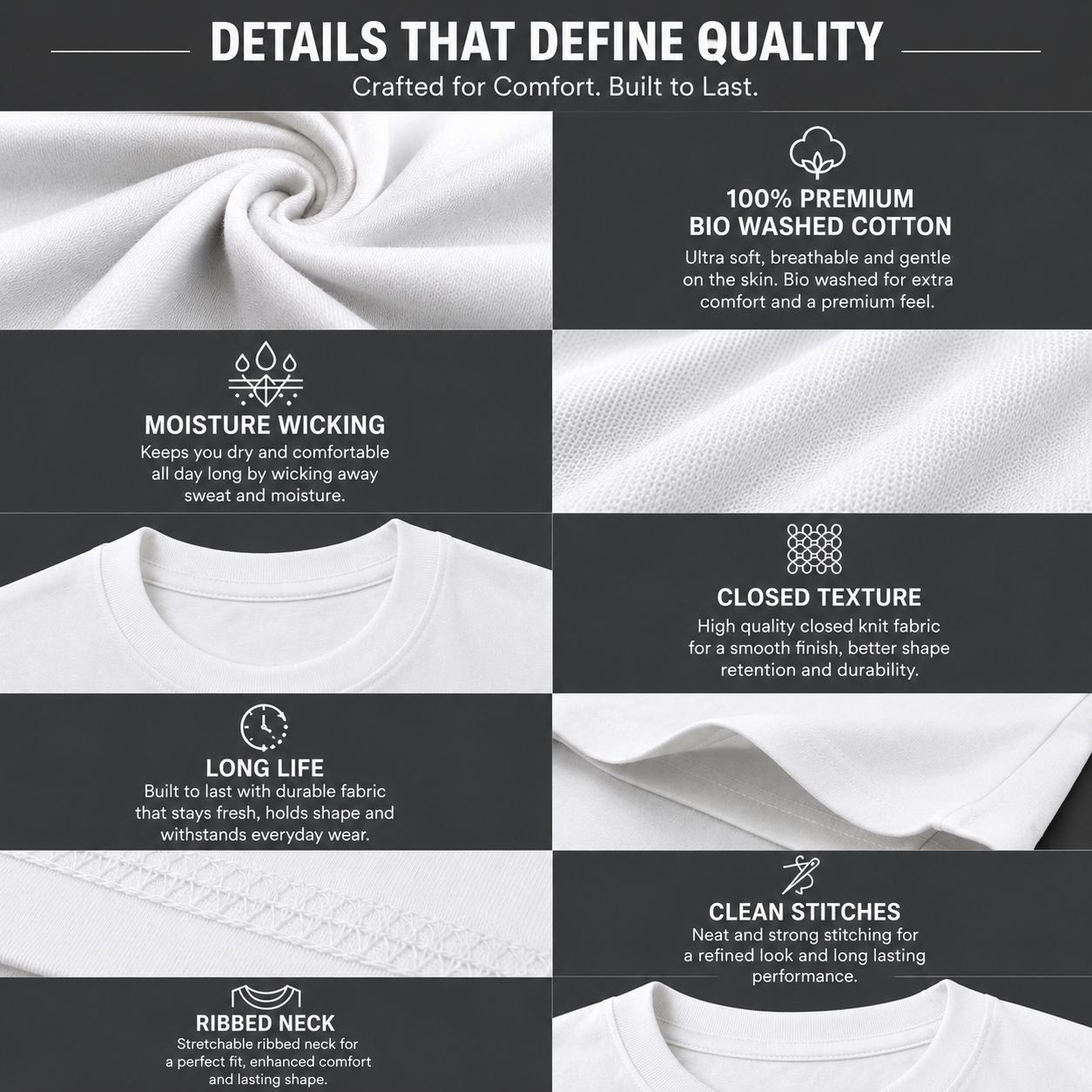 Men's Over Sized T shirt / Drop Shoulder Travel