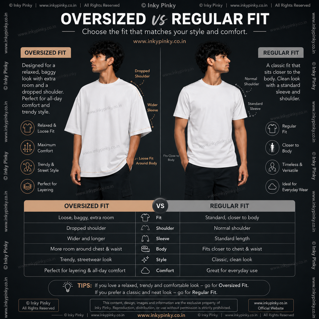 Men's Over Sized T shirt / Drop Shoulder Travel