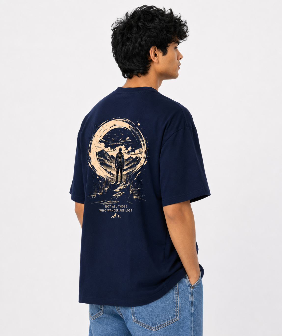 Men's Over Sized / Drop Shoulder T shirt Travel