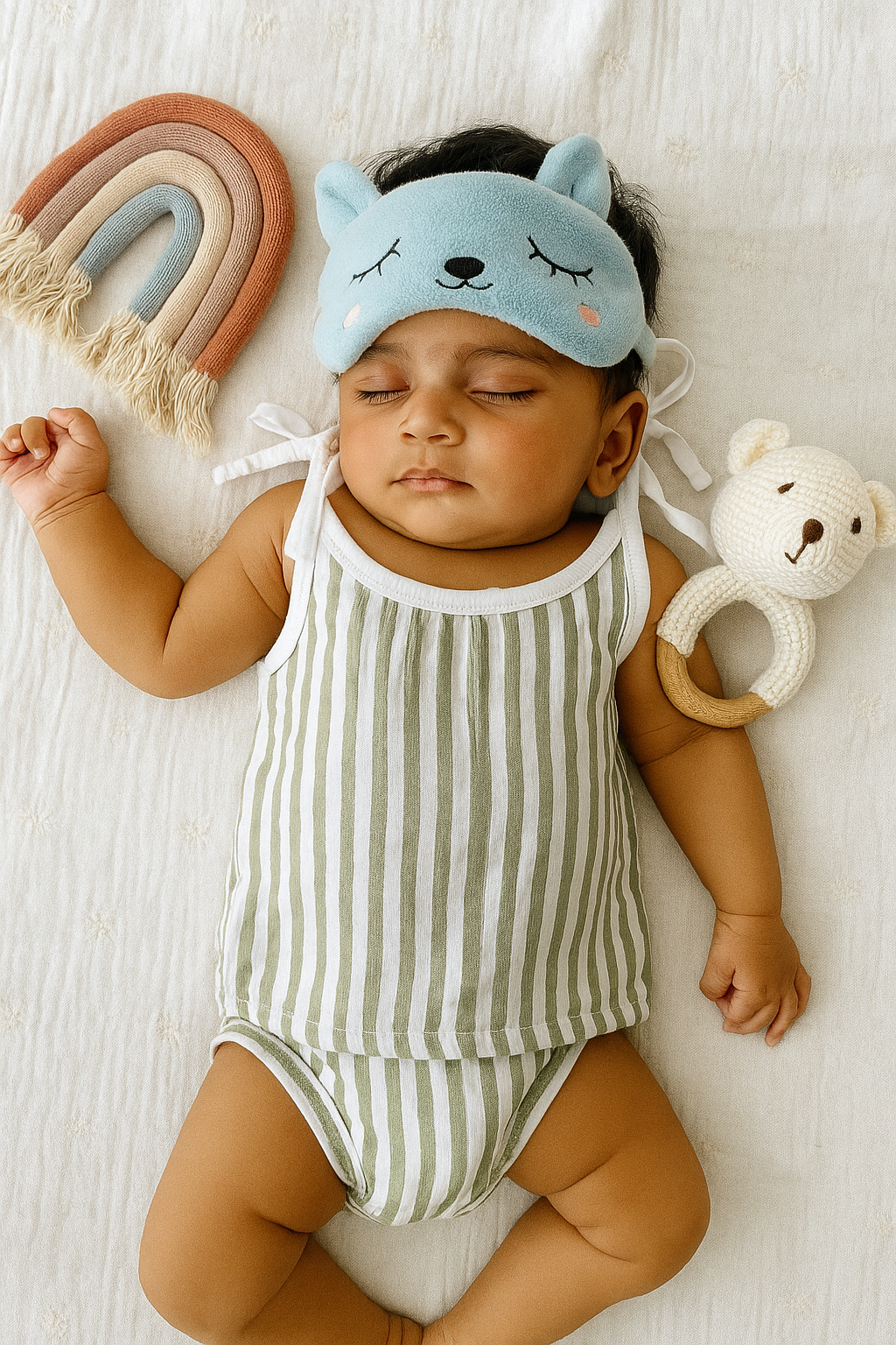 Organic Cotton Muslin Unisex Knot Jhabla IP21