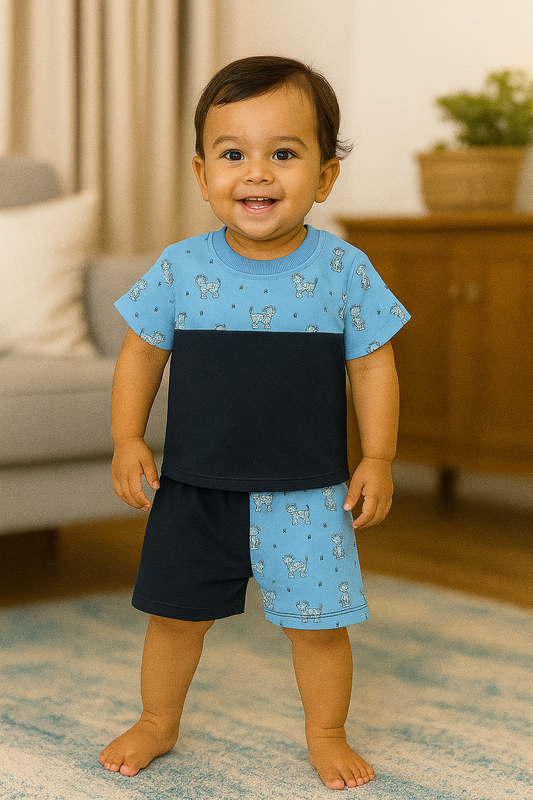 Unisex Cotton T-Shirt with Shorts Set combo IP20