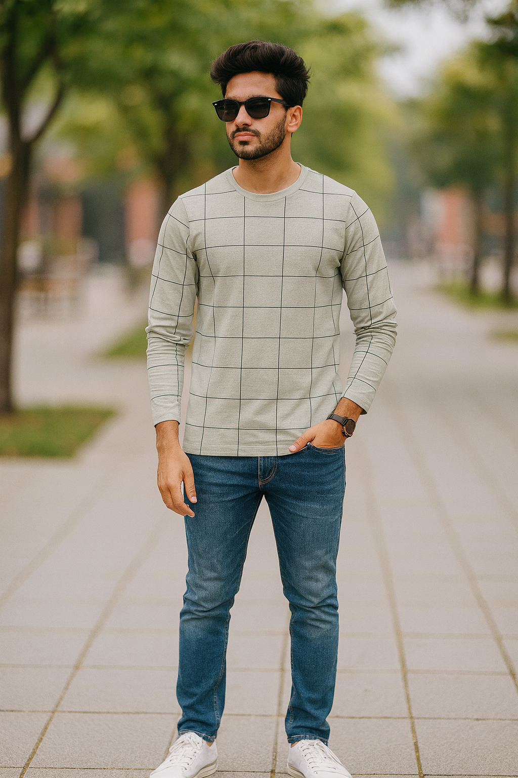 Mens All over printed Trendy Full Sleeve T-Shirt IP19