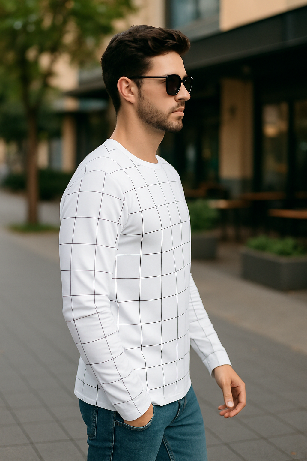 Mens All over printed Trendy Full Sleeve T-Shirt IP19