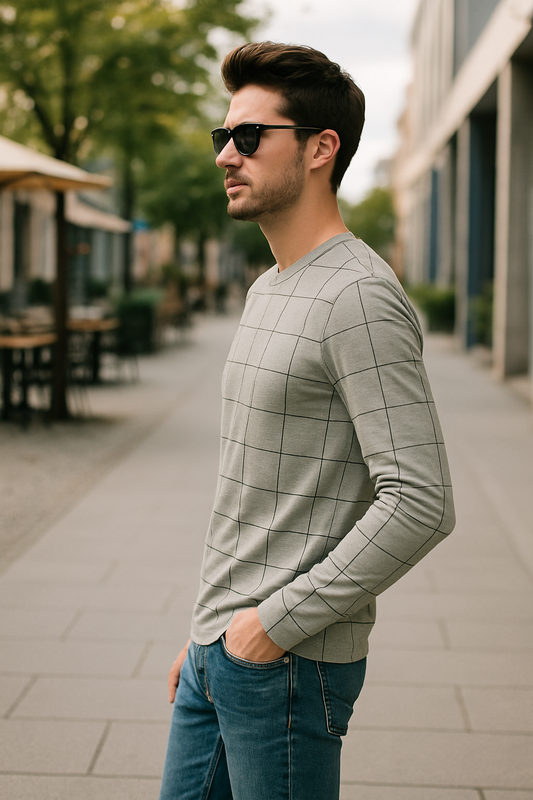 Mens All over printed Trendy Full Sleeve T-Shirt IP19