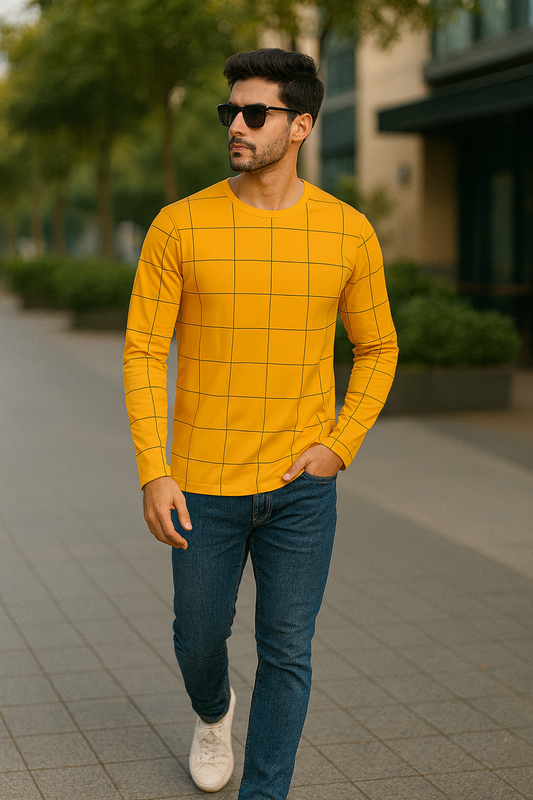 Mens All over printed Trendy Full Sleeve T-Shirt IP19