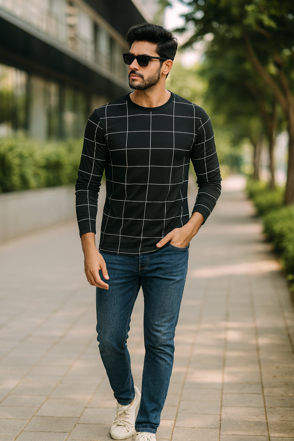 Mens All over printed Trendy Full Sleeve T-Shirt IP19