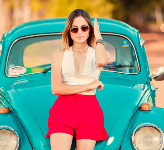 Chic Wrap Lycra Halter Bralette