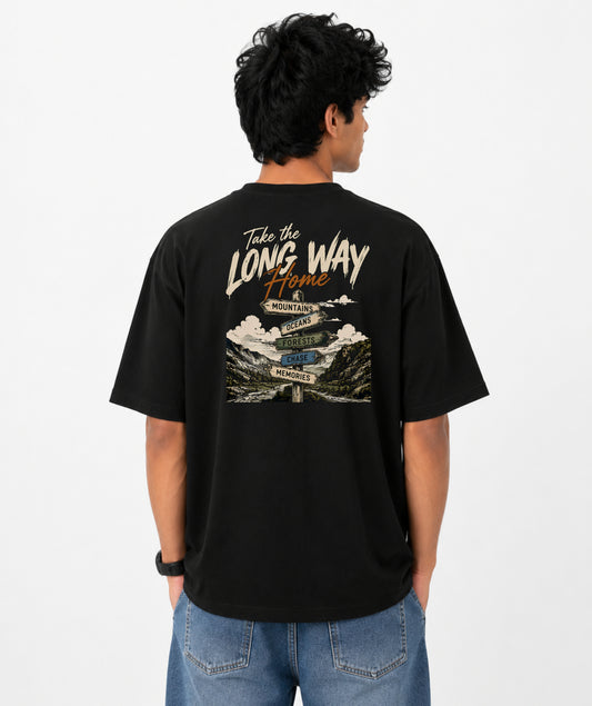 Men's Over Sized T shirt / Drop Shoulder Travel