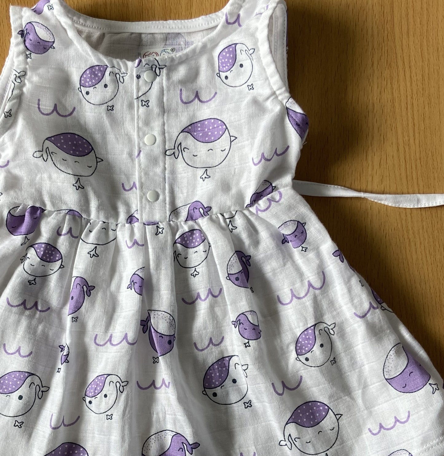 Organic Cotton Muslin Sleeveless Frock