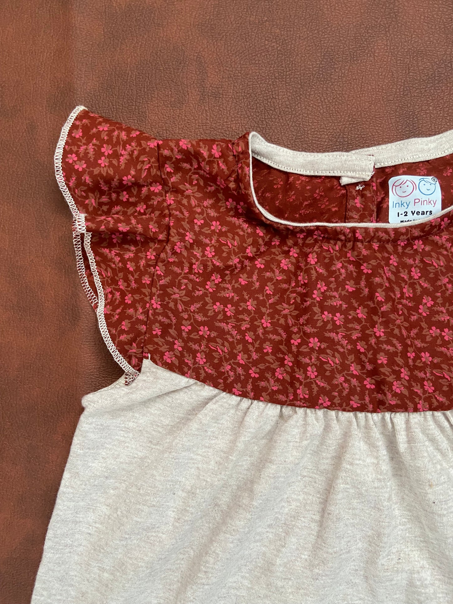 Girls Cotton Trendy Frill Sleeve Frock