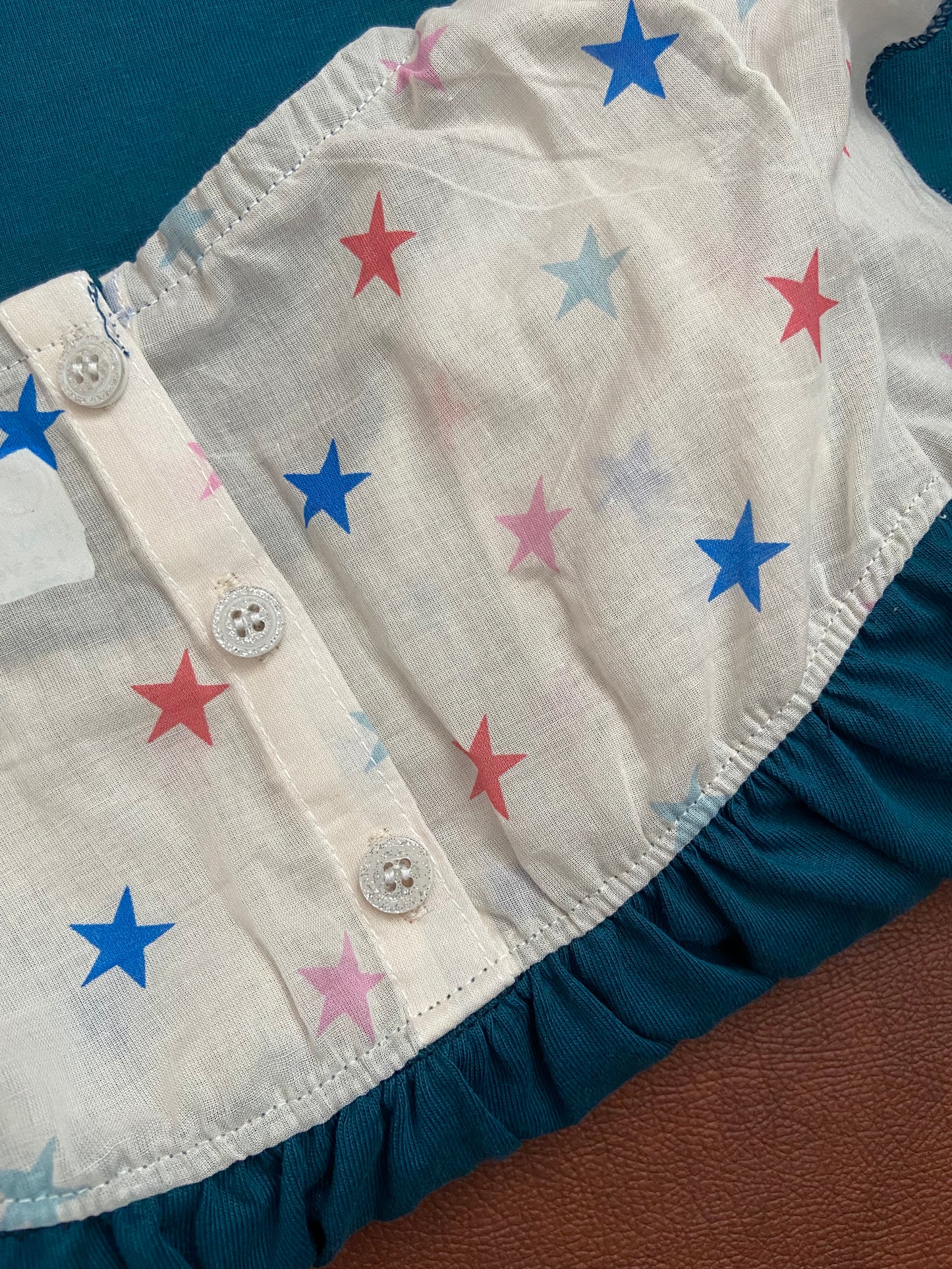 Girls Cotton Trendy Frill Sleeve Frock