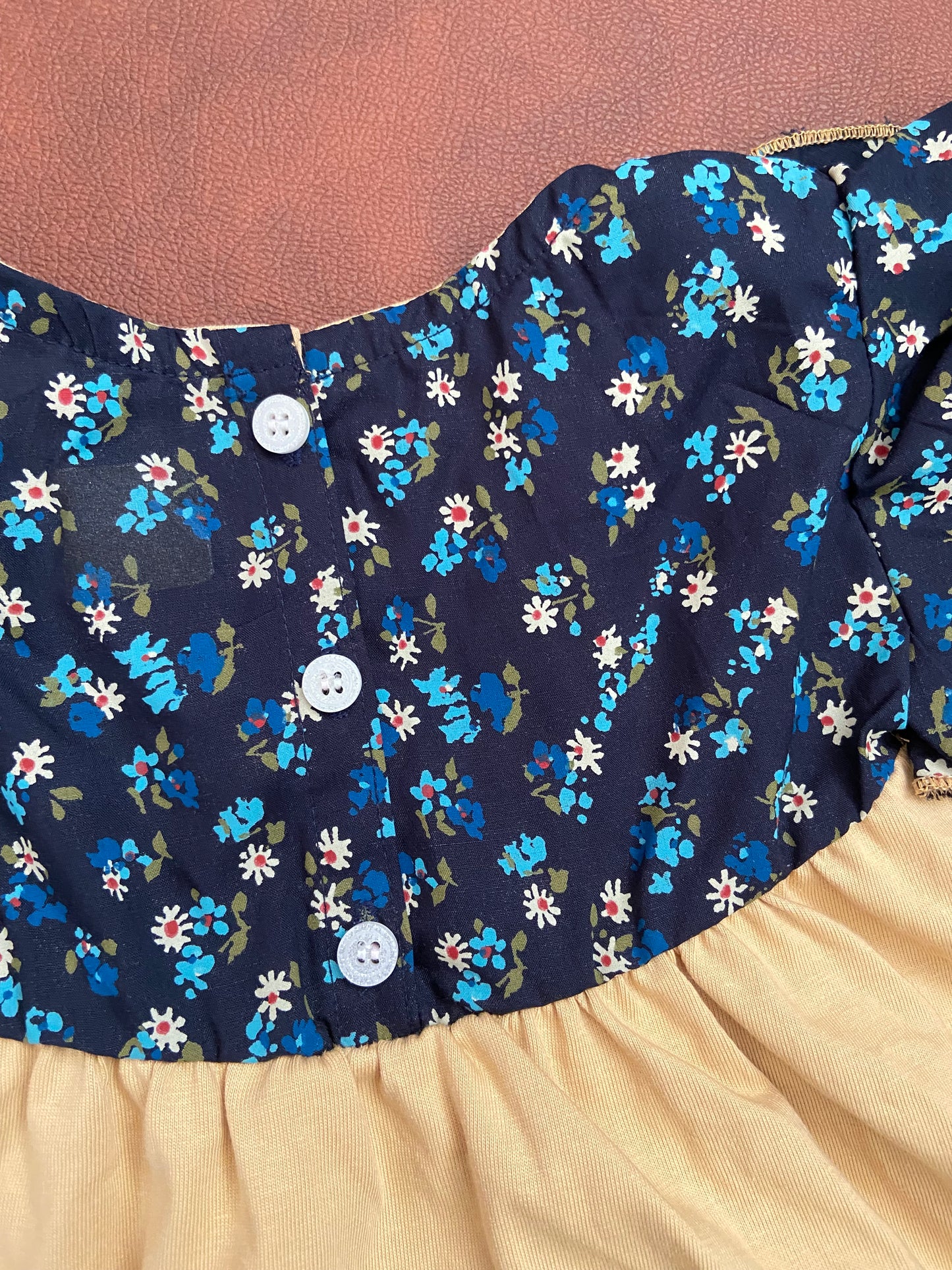 Girls Cotton Trendy Frill Sleeve Frock