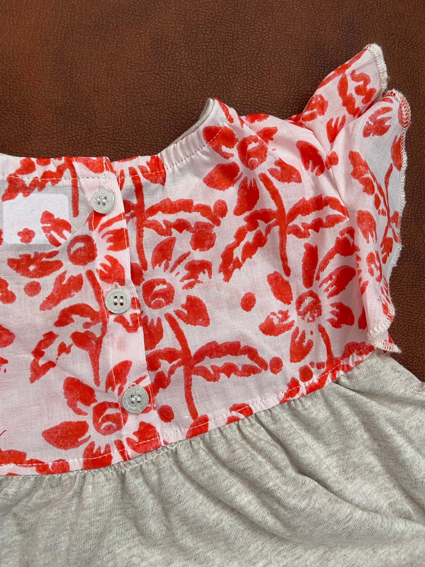 Girls Cotton Trendy Frill Sleeve Frock